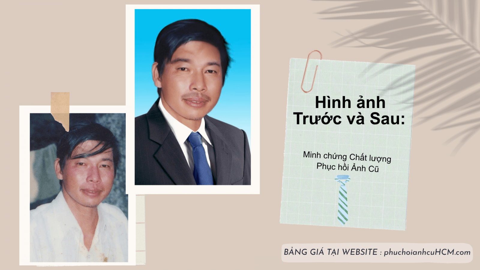 Chất lượng phục hồi ảnh cũ ố vàng