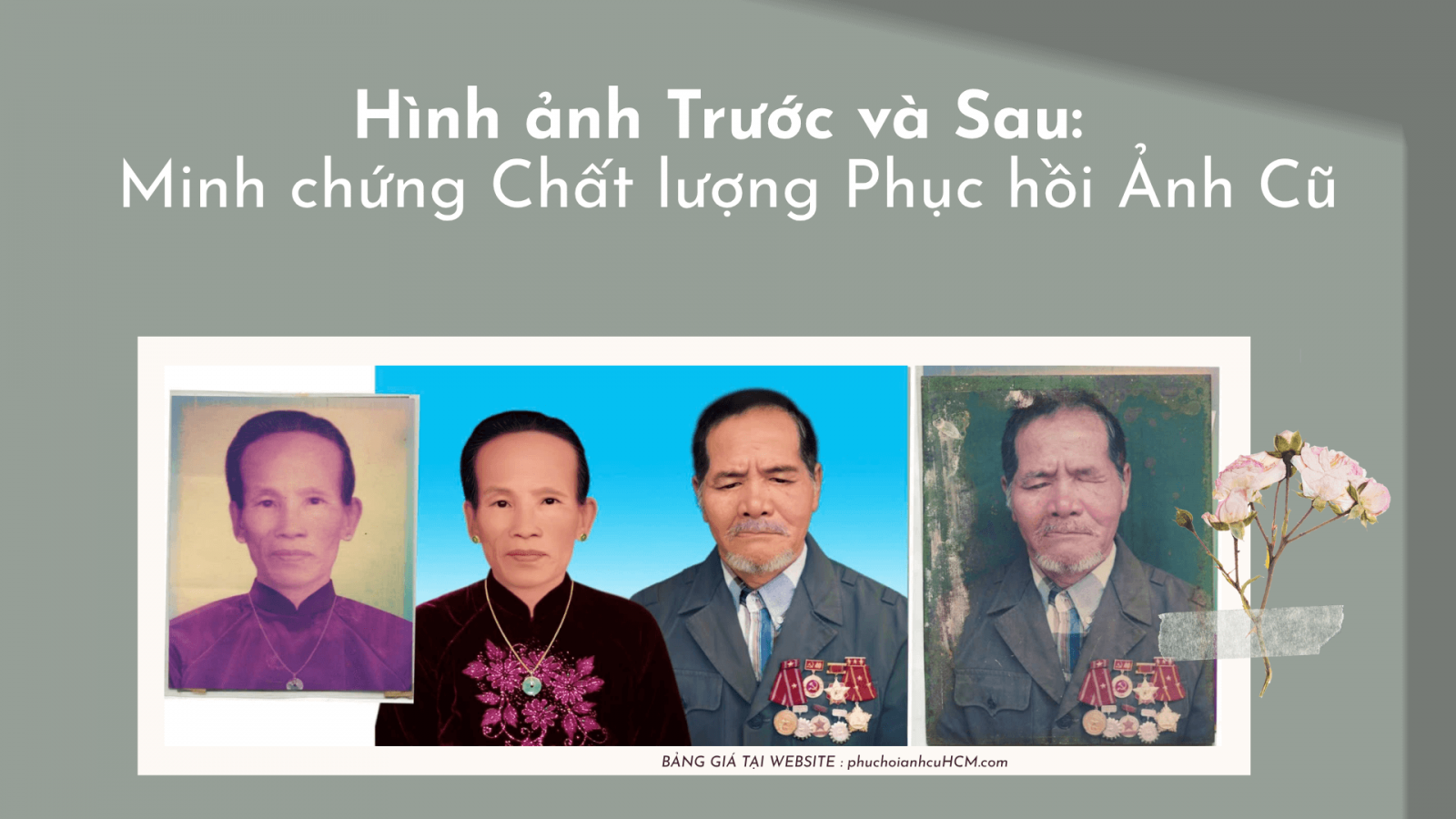 Chất lượng phục hồi ảnh cũ có màu